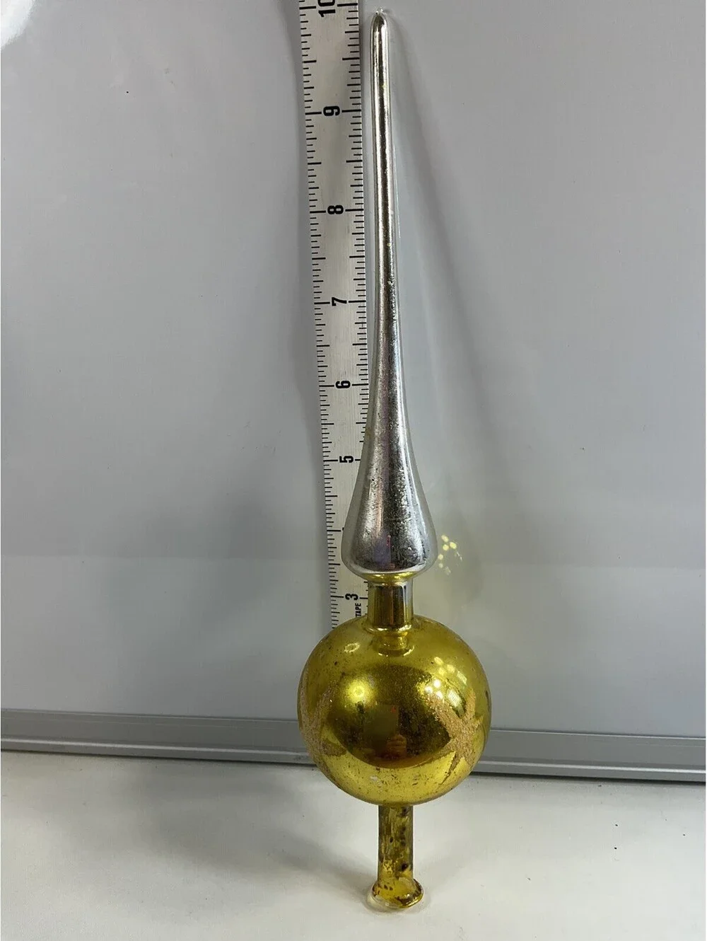Lanissa Vintage Tree Topper Blown Glass West Germany